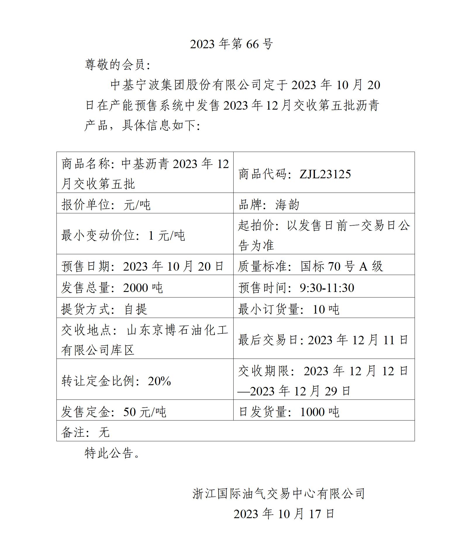 關(guān)于中基寧波集團(tuán)股份有限公司預(yù)售2023年12月交收第五批瀝青產(chǎn)品的公告_01.jpg