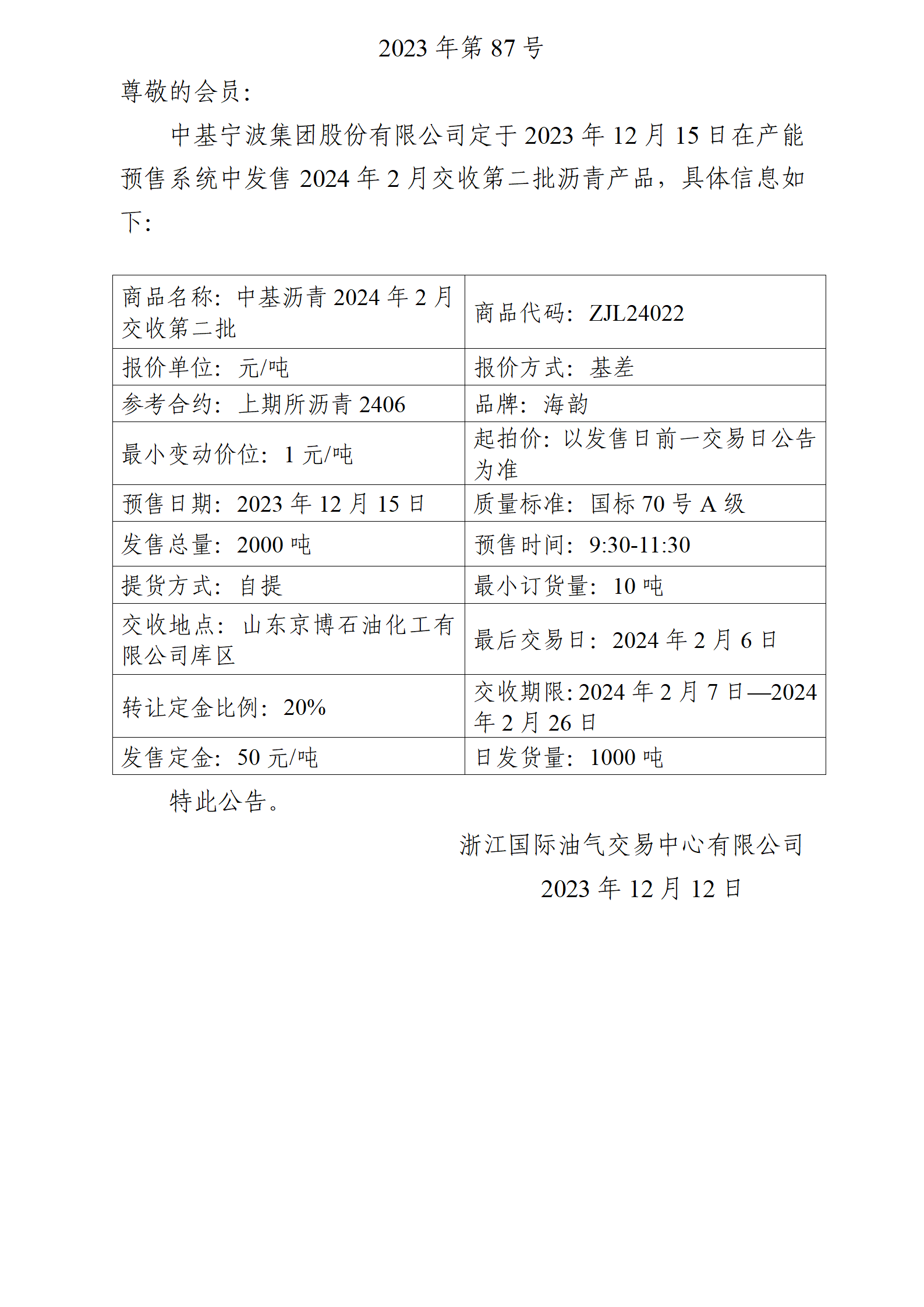 關(guān)于中基寧波集團(tuán)股份有限公司預(yù)售2024年2月交收第二批瀝青產(chǎn)品的公告_01.png