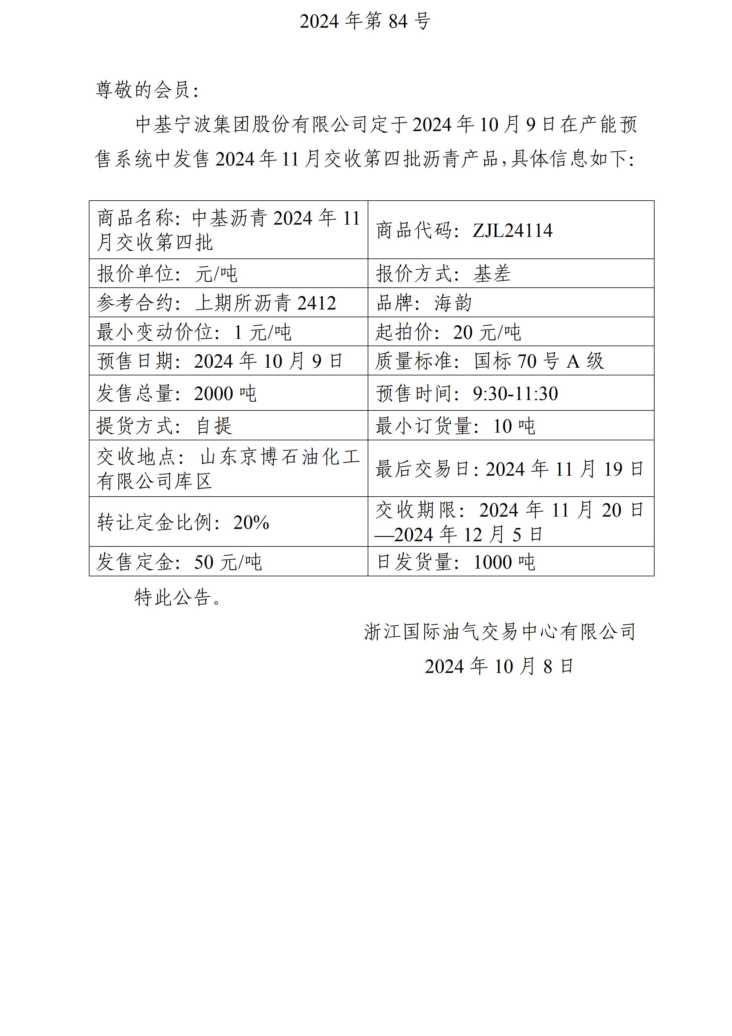 關于中基寧波集團股份有限公司預售2024年11月交收第四批瀝青產品的公告_01.jpg